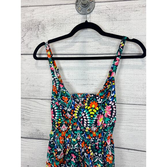 Old Navy Women's Blue Colorful Sleeveless Waisted Maxi Dress Size XS - Picture 2 of 10